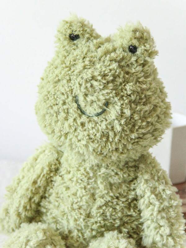 1pc Cute Frog Plush Toy, 35cm/13.78in, Stuffed Animal Toys, Soft Hugging Sleeping Doll Comfortable Home Decorative Great Gift Choice For Birthday Party Decorations Gift Christmas Valentine's Day