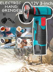 Lixadeira manual recarregável sem fio de lítio de 3 polegadas, ferramenta DIY e de reparo, máquina de polimento multifuncional portátil elétrica a bateria de lítio, remoção de ferrugem e corte multiuso tudo em um. Pequena ferramenta elétrica doméstica para corte e esmerilhamento