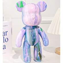 1pc (Only Blank Figurine, Painting Kit Not Included) DIY Gift Graffiti Painting Figurine, Fluid Bear Paints, Flowing Cute Bear Painting Creative Painting Supplies DIY Painting Set, Creative Home Decor Handmade Doll Small Statue Doll, Birthday/Valentine's Day Gift. (Random Style, Color With Slight Variations)