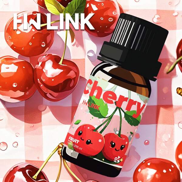 HWLINK Huiles essentielles de cerise 0,33 fl.oz Parfums pour femmes Huiles de parfum de cerise rouge pour diffuseurs d'aromathérapie pour la maison, le yoga, les soins de la peau, les bougies et le savon faits maison, les produits de bain et de beauté, l'huile pour le corps, les désodorisants de voiture