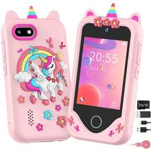 Kids Smartphone With 64GB Memory Card And Card Reader 48 Megapixel 1080P Jigsaw Puzzle Game Camera Video Flashlight Multifunctional Kids Cell Phone For Boys And Girls Kids Christmas Birthday Gift - 彩色 - 查看 9
