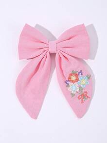 1 قطعة مشبك شعر مطرز بشكل فيونكة مخصص للبنات، فيونكة مطرزة بالأزهار جميلة، مناسب لتزيين الشعر اليومي، هدية للأطفال البنات، متعدد الوظائف، زخرفي، بحرف، أنيق، حديث، ملون، جميل، مريح، مخصص، شخصي، فريد، هدية مثالية للرجال والنساء - فيونكة زهور مطرزة باللونين الوردي والأرجواني - مشاهدة 11