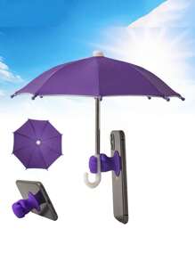 1 Stück/2 Stück Handyhalterung-Regenschirm, wasserdichter Sonnenschirm mit Handyhalterung für Outdoor, UV-beständiger Mini-Regenschirm für leichten Regen, universelle Handysonnenschutzblende, Outdoor Handysonnenschutz gegen Blendung, Reiseausstattung, Arbeitsmaterial, Urlaubsbedarf, Campingausrüstung, Urlaubsartikel
