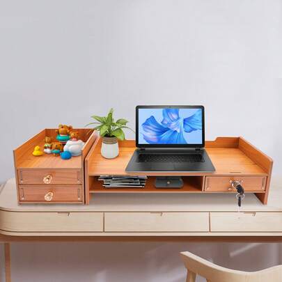 Supporto per monitor per computer con cassetto