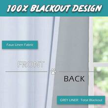 GRALI Cortinaérmica Recamara, Separador de Espacios Extraancho para Dormitorio, Tela Protección Privacidad, Lino, 254 X 241, 1 Panel - Estilo 1 - Blanco - Ver 5