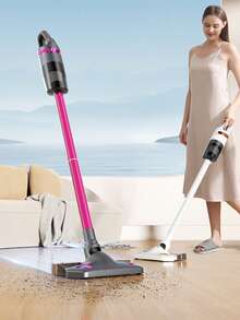 2025新款吸尘器家用大吸力无线手持强力宠物猫毛除螨吸尘器拖把清洁器，电池容量2000mAh - 彩色 - 查看 5