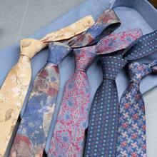 Artistic Jacquard Floral Neck Ties Cravat Ascots Oil Painting Tie Bowknot Gravatas Wedding Necktie Gentleman Party Unisex Cosplay