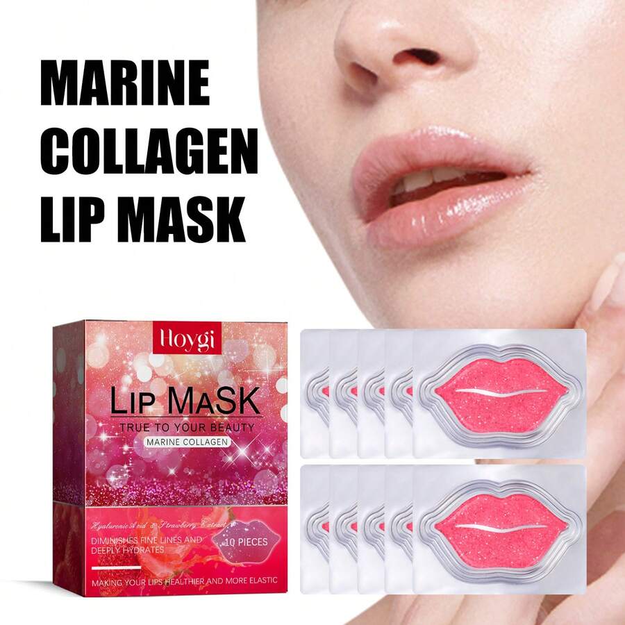 Hoygi Moisturizing Lip Mask Moisturizing Light Lip Lines Anti-Drying Lips Smooth Non-Greasy Lip Mask - Nhiều màu - Xem 1