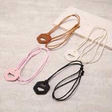 1 pièce Cordon de lunettes unisexe, chaîne de lunettes chic - Cordon de lunettes mode minimaliste en alliage et corde en nylon avec un design rond ouvert