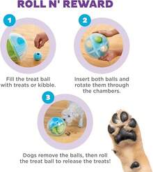 Outward Hound Nina Ottosson Wobble Bowl Dog Game -Interactive Slow Feeder Bowl Dog Game - 迷宮球(藍色,綠色) - 查看 4