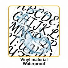 Bộ 20 tờ nhãn dán chữ viết tay bằng nhựa vinyl, nhãn dán số bảng chữ cái tự dính 1 inch, nhãn dán số chữ cái nhỏ tự làm để làm sổ lưu niệm, bình nước, lọ, gia vị, đồ thủ công, hộp thư, đồ dùng học tập, trở lại trường - Nhiều màu - Xem 3