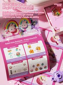 Hasbro Sac à dos Guka Magic Bunny DIY pour enfants – Sac élégant et interchangeable pour jeux d'enfants, école, voyages, récréation et cadeau d'anniversaire