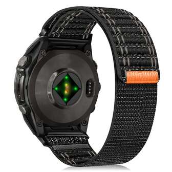 22 mm 26 mm Quickfit nylon klockarmband kompatibelt med Garmin Fenix 8 AMOLED 47 mm/7 Pro/7/6 Pro/6/Fenix 8 AMOLED 51 mm/7X Pro/7X/6X Pro/6X, vågigt ersättningsarmband för Epix/Approach S70 47 mm/MARQ/Instinct 2/Forerunner 965/Descent G1/Enduro 3/Descent Mk3i/Instinct 2X/Tactix 7/Quatix 7X