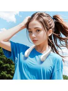 Portable Neck Fan, USB Rechargeable Neck Fan With 3 Wind Speeds Adjustable, For Office, Sports, Women, Men, Adults, Outdoor, Holiday Essential
