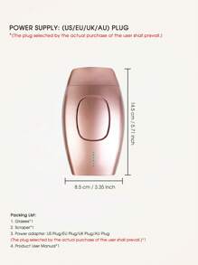 zs 1pc IPL Laser Hair Removal Devices For Women Painless Permanent Hair Remover For Bikinis Legs Arms Body At-Home Use 600,000 Flashes 5 Energy Levels Pulsed Light Painless Permanent Photoepilator Epilator