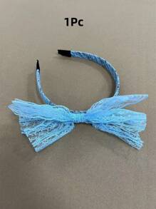 1/2Pcs Colorful Lace Bowknot Headbands For Women, Retro Style 80's Neon Party Street Hip-Hop Fashionable Accessory, Festive Bowknot Headwear For Parties, Social Events, Family Gatherings, Halloween, Holiday Gifts