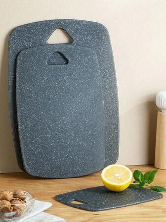 1/3 Stücke Marmor Schneidebrett Set, dickere Schneidebrett, Fleischbrett, Zubereitungsbrett für gekochte und rohe Lebensmittel, Haushaltsbretter zum Obst schneiden, Plastik Schneidebrett, Küchenzubehör