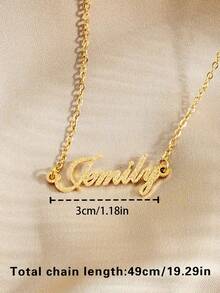 1 chiếc vòng cổ nhiều dây thời trang cá nhân hóa, vòng cổ chữ cái tiếng Anh tùy chỉnh bằng thép không gỉ, unisex, thích hợp đeo hàng ngày, dành cho các cặp đôi, bạn trai/bạn gái, mẹ, bố, gia đình, con trai, con gái, thú cưng, bà, món quà hoàn hảo cho Ngày Valentine, Ngày của Mẹ, Ngày của Cha, Kỷ niệm, Tiệc tùng, Đám cưới, Thời trang mùa xuân 2026. - Sương giá - Xem 8