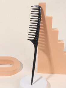 1 pezzo Pettine professionale per acconciature, pettine a denti larghi con punta, per uso domestico e in salone, pettine con codina per arricciare e pettinare all'indietro, essenziale per la scuola, viaggi e vacanze, accessorio per capelli da donna