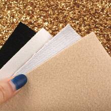 5pcs/Set Chunky Glitter Faux Synthetic Leather 7.7*12.9inch Fabric Sheets For DIY Bows, Waist Belt, Earrings, Handbag, Phone Case, Pencil Case, Shoes Bags Artificial Leather Crafts Handmade Material