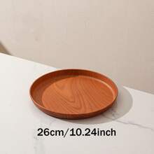 3 Stück Kunststoff Rund Tablett, Lebensmittel Tablett, Tee Tablett, Haushalt Wasser Tasse Aufbewahrungstablett, Café Snack Tablett, geeignet für Küche, Wohnzimmer, Outdoor-Party