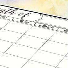 Magentic Wipe Monthly Calendar, Daily To-Do Board, Suitable For Fridge Calendar Magnets, Household Supplies, Fridge Magnets, Perfect For Kitchen Organization, Meal Planning, Family Planners, Reminders - 1pc - 查看 6
