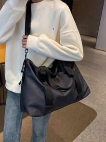 Nuova borsa da viaggio leggera, borsa a tracolla di grande capacità adatta per viaggi di lavoro, adatta per uomini e donne, da indossare a spalla o a tracolla, adatta per sport e attività fisica