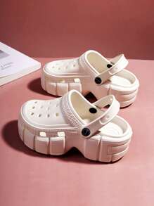 Girls Summer Sandals Slide Slippers, Closed Toe Non-Slip Comfortable Outdoor Beach Platform Thick Bottom Sandals
