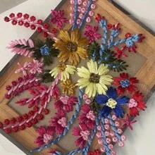 20/10/5/2pcs Vivid Multicolor 3D Floral Embroidered Patches - DIY For Clothing, Bags, Shoes, Weddings, Jeans Etc. - Sewing Style, Wedding Embroidery | Vibrant Embroidery | Fine Stitching, Embroidery Supplies