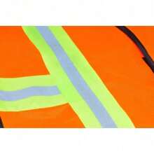 Industrial Safety Vest With Reflective Strips, Neon Lime Green, Lightweight Design 1 OZ
