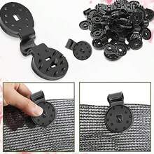 10 pezzi/30 pezzi/50 pezzi Clip di fissaggio in plastica spessa per serre da giardino, rete parasole staccabile, durevole per serre e fissaggio di reti antinsetti, adatto per giardinaggio, agricoltura e tende da campeggio