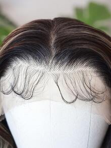 万圣节服装假发 合成耐热前蕾丝假发 13*4 长波浪发 30 英寸 棕色 日常使用高品质女士假发 自然外观高品质合成柔软初学者友好假发 - 摩卡棕 - 查看 2