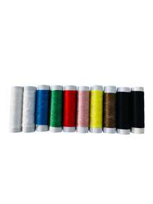Kit Com 10 Unidades De Linha De Costura Colorido - Multicolorido - Visão 6
