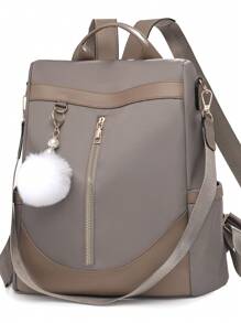 Fashionable And Women's Student Backpack, Latest Style, Exquisite And Sweet, Simple And Casual, Personalized, Large Capacity, Travel, Commuting, Office Work, Multi-Purpose, Shoulder Bag, Can Be Worn Cross-Body
