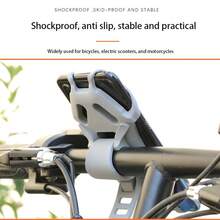 1 Stück Fahrrad-/Roller-Handyhalterung mit 360° Drehung, Silikonhalterung für Handy und GPS am Lenker für Fahrrad und Roller