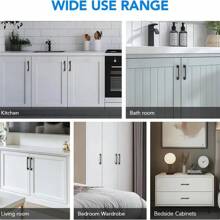Aluminum Alloy Matt Black Handle Cabinet Door Handles And Pulls Cupboard Wardrobe Kitchen Drawer Knobs