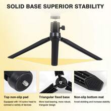 10-Inch LED Ring Light With Cell Phone Holder, Adjustable Desktop Tripod, Dimmable, USB Powered, Handheld, Portable, For Video Recording, Selfies, Vlogs, Makeup, Live Streaming