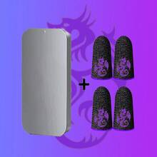 Najnowszy rękaw na palce do gry Dragon Series, fajny rękaw na palce z włókna węglowego ze wzorem smoka, oddychający rękaw na palce do gry, aby poprawić komfort i precyzję, 24-godzinna skuteczna rękawica na palce do gry w telefon zaprojektowana dla graczy - Wielokolorowe - Zobacz 15