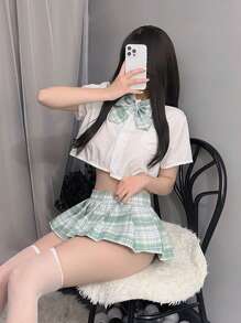 A Set Of Women's Cosplay Fashion Stage Live Performance Kawaii School JK Uniform Halloween