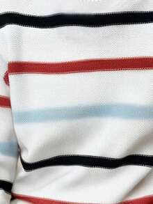 Farbblockstreifen Rundhals Langarm Pullover in Große Größen, Herbst/Winter