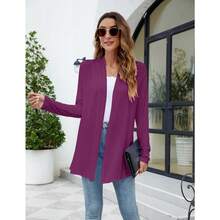Newchoice Womens Casual Lightweight Long Sleeve Cardigan Soft Drape Open Front Fall Dusters (S-3XL) - Prem - View 4