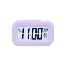 1pc Multifunctional Student Mini Digital Alarm Clock, Desktop LED Backlight Display With Time, Temperature, Calendar, Timer For Kitchen Home Decor Back To School Room Decor School Supplies