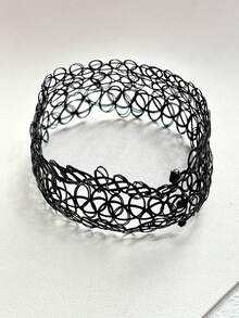 1/2 件简约鱼线颈链/吊坠项链，适合女士 - 彩色 - 查看 6