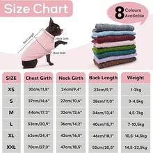 Suéter tejido para perros, ropa de mascota cálida adecuada para perros pequeños y medianos, tejido suave y grueso - Burdeos - Ver 3
