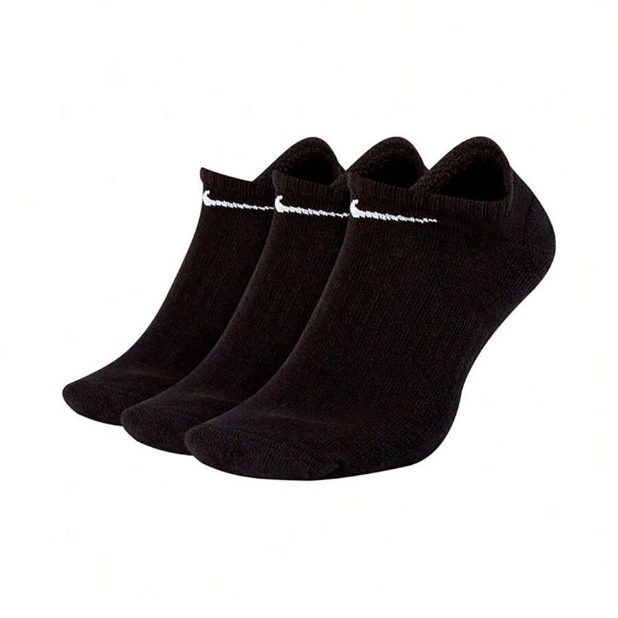 Nike Bộ 3 đôi tất thể thao đệm dùng hàng ngày cho nam - màu đen - Xem 1