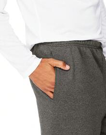 Hanes Mens Sport Ultimate Cotton Fleece Sweatpants With Pockets, Navy - Navy Blue - View 3