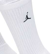 Jordan 3 Pairs Unisex UJ Everyday Cushioned Crew Socks DX9632-100 - White - View 5