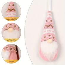 6 Peças Boneco Decorativo de Pendente de Natal, Pendente de Boneco Sem Rosto, Pendente de Boneco Velho, Pendente de Boneco Rudolph Sem Rosto, Pendente Decorativo de Suspensão Para Férias, Adequado para Decoração de Pendente de Casa, Pendente de Decoração de Evento