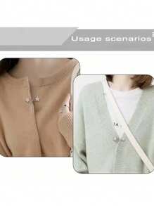 1/2/4/8 Sets Metallknöpfe zum Aufnähen ohne Nähen, Mutterknöpfe, Jacke, Pullover, Strickjacke, dekorative Broschen-Knöpfe für Damen