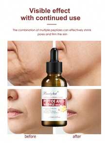 Beauty Host 1pc Peptide Face Serum, With Hyaluronic Acid & Oligopeptide-1, Smooth / Reduce The Appearance Of Wrinkles - White - View 1